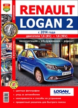 Renault Logan 2 c 2014 г в цветных фотографиях