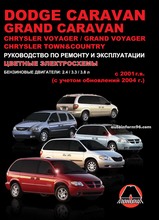 Dodge Caravan / Grand Caravan, Chrysler Voyager / Grand Voyager / Town Country с 2001 г / с 2004 г