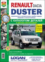 Renault Duster с 2011 г в цветных фотографиях с каталогом деталей