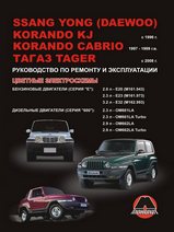Книга SsangYong Korando KJ / SsangYong Korando Cabrio / ТАGАZ Tager с 1996 г Руководство по ремонту, эксплуатации и техническому обслуживанию