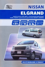 Книга Nissan Elgrand с 1997 по 2002 г